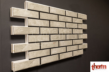 Фасадная клинкерная термопанель THERM ceramic - Светла-серая