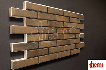 Фасадная клинкерная термопанель THERM ceramic - RETRO cardamon